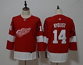 Women Red Wings 14 Gustav Nyquist Red Adidas Jersey